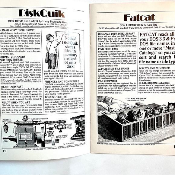 Beagle Bros Apple Software Catalog 1985 winter/spring.Volume 0, Number 6. - Picture 4 of 4